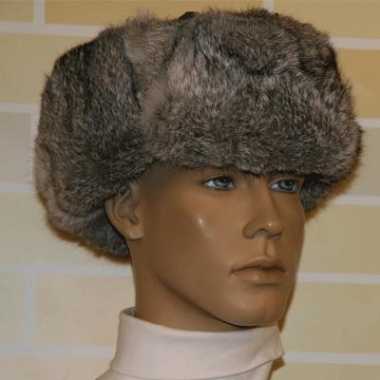 Russische bontmuts grijs